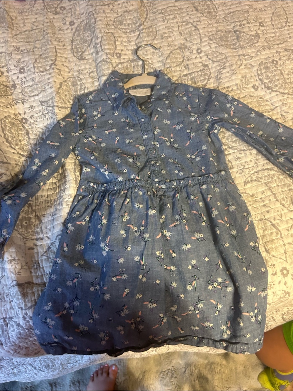 The Children's Place Blue Floral Shirt Dress
